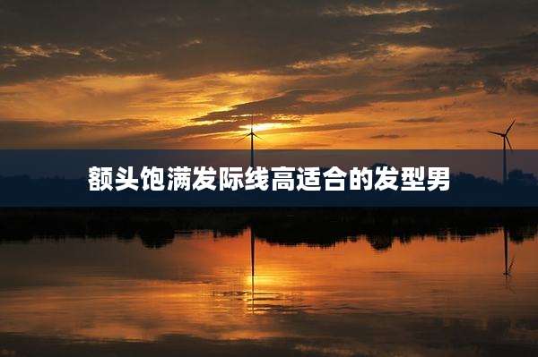 额头饱满发际线高适合的发型男