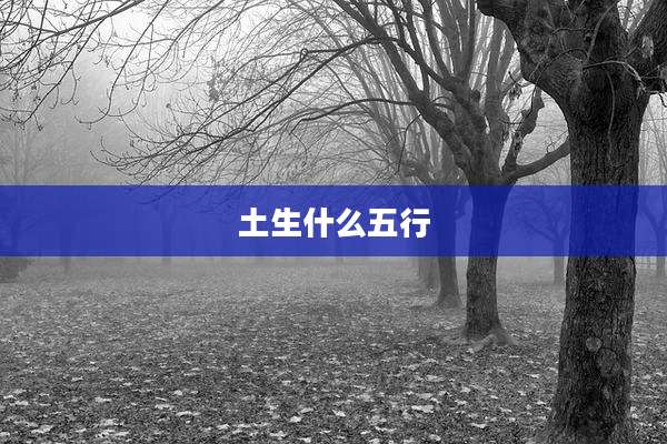 土生什么五行