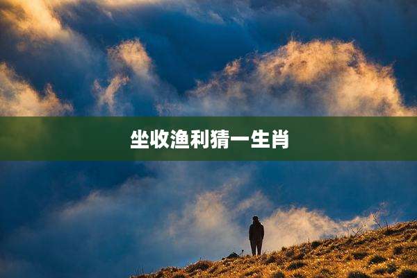 坐收渔利猜一生肖
