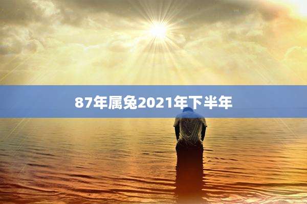 87年属兔2021年下半年