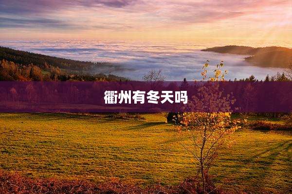 衢州有冬天吗