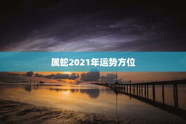 属蛇2021年运势方位