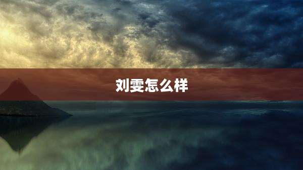 刘雯怎么样