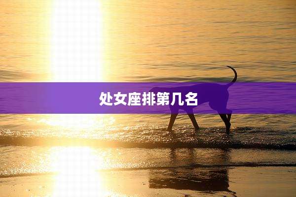 处女座排第几名