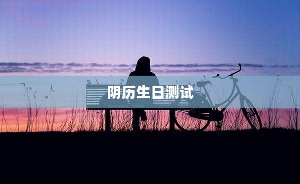 阴历生日测试
