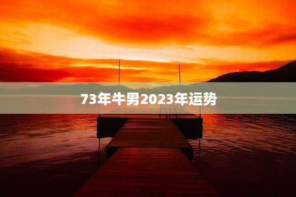 73年牛男2023年运势