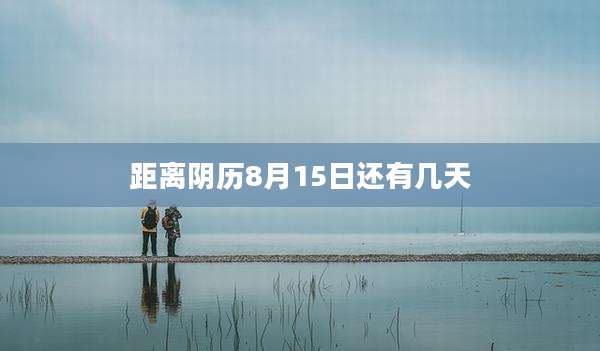 距离阴历8月15日还有几天