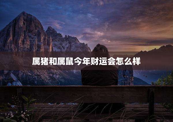 属猪和属鼠今年财运会怎么样