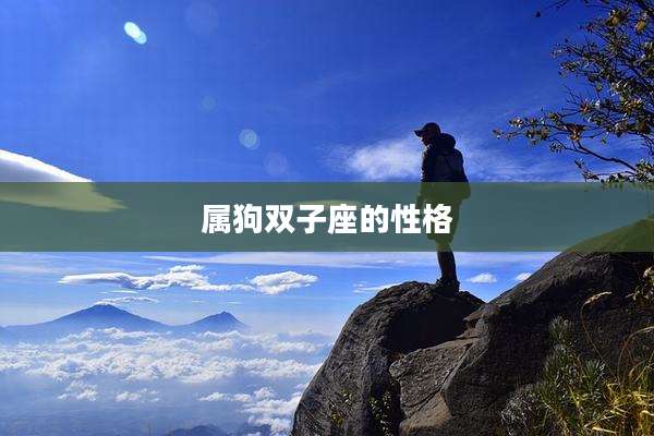 属狗双子座的性格