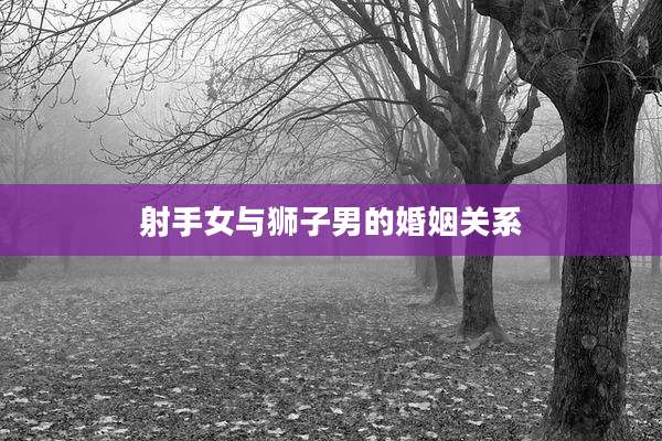 射手女与狮子男的婚姻关系