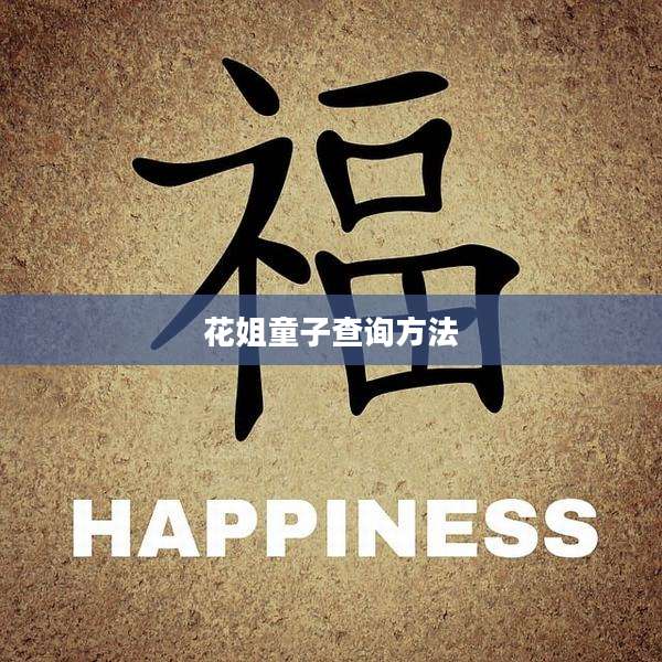 花姐童子查询方法