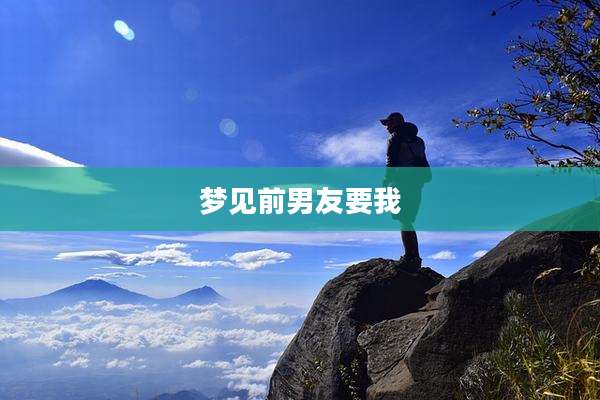 梦见前男友要我