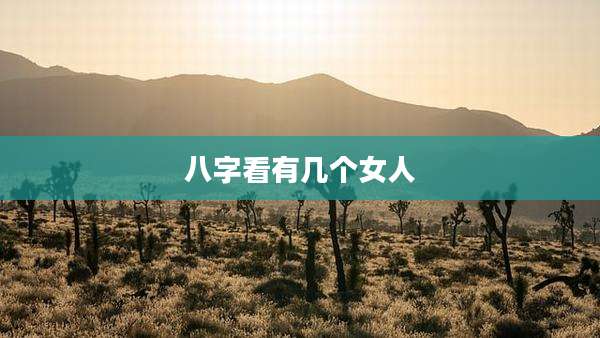 八字看有几个女人