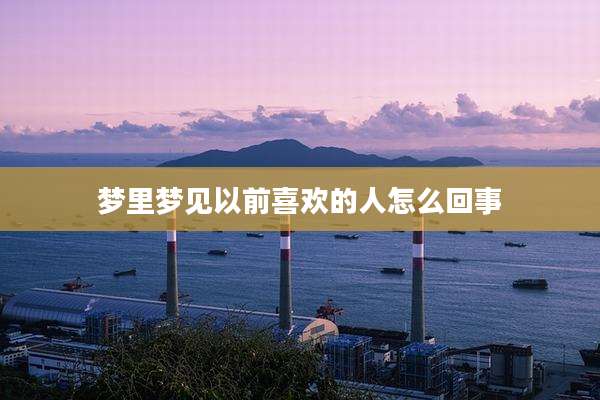 梦里梦见以前喜欢的人怎么回事