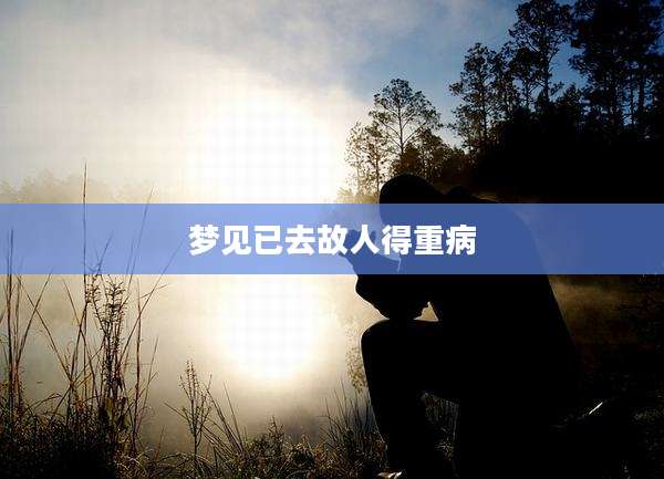 梦见已去故人得重病