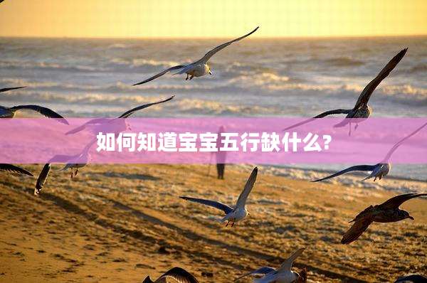 如何知道宝宝五行缺什么?