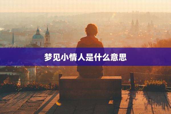 梦见小情人是什么意思