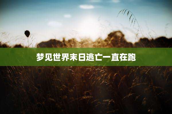 梦见世界末日逃亡一直在跑