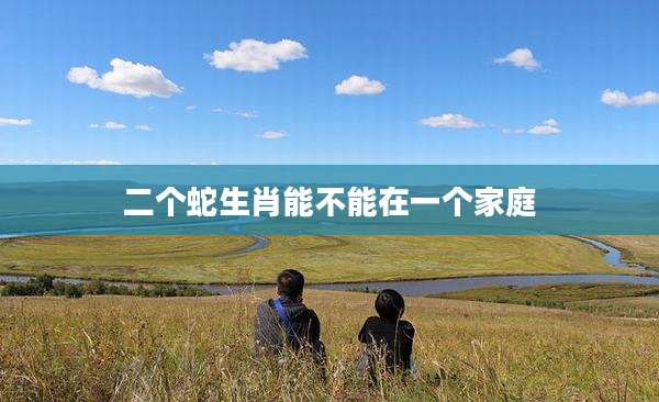 二个蛇生肖能不能在一个家庭
