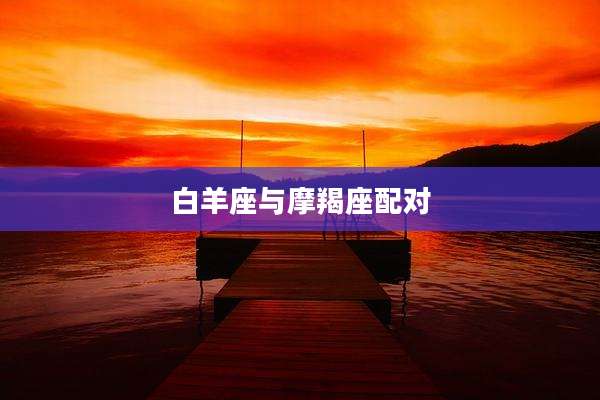 白羊座与摩羯座配对