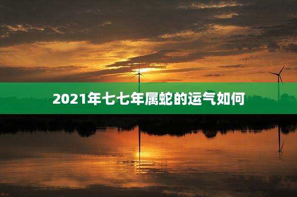 2021年七七年属蛇的运气如何