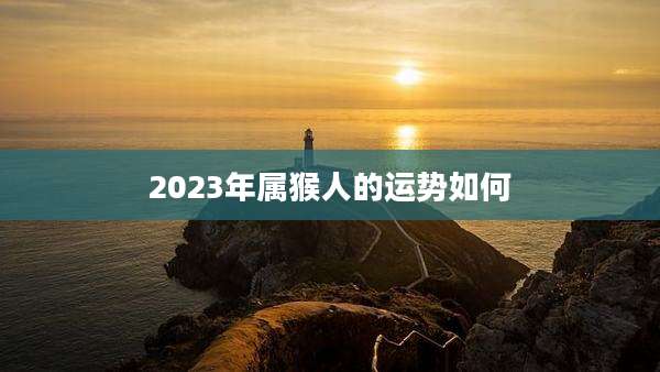 2023年属猴人的运势如何