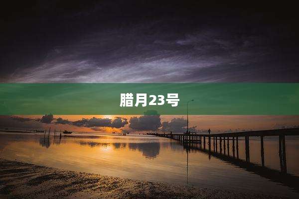 腊月23号
