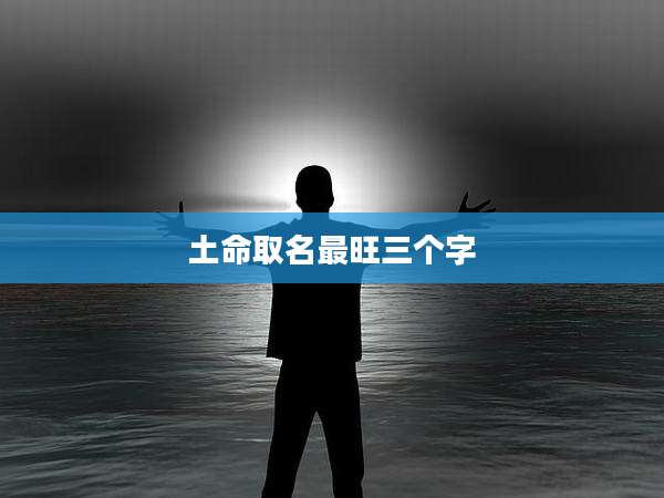 土命取名最旺三个字