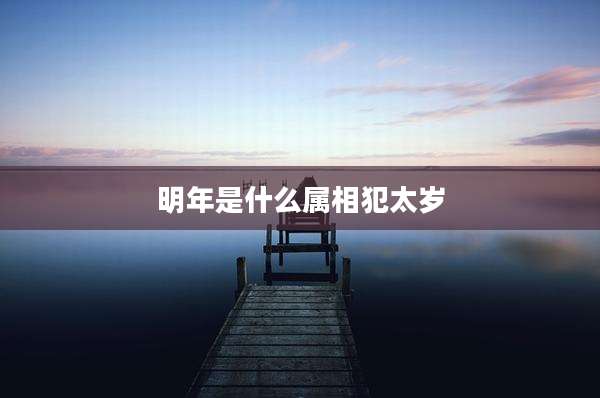 明年是什么属相犯太岁