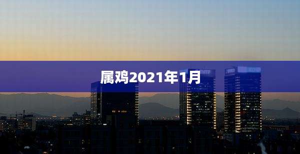 属鸡2021年1月