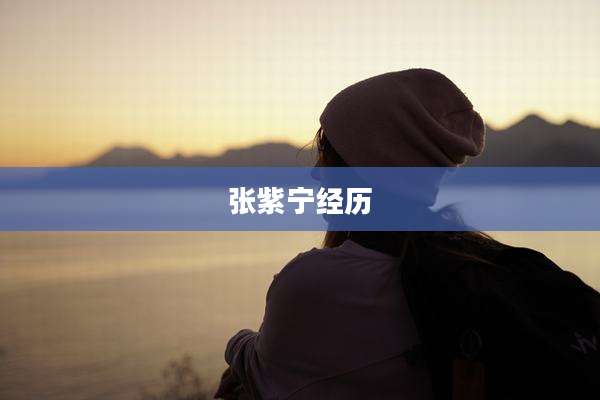 张紫宁经历