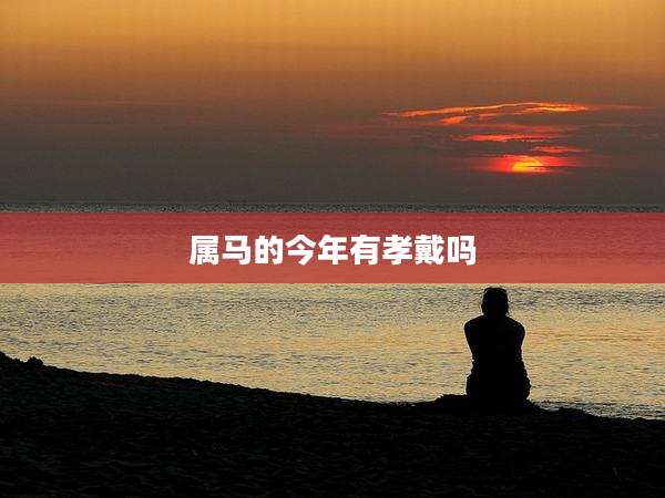 属马的今年有孝戴吗