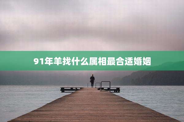 91年羊找什么属相最合适婚姻