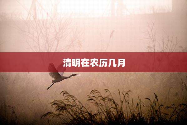 清明在农历几月