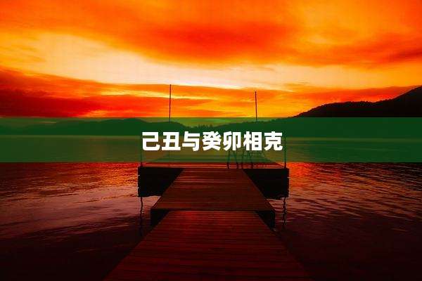 己丑与癸卯相克