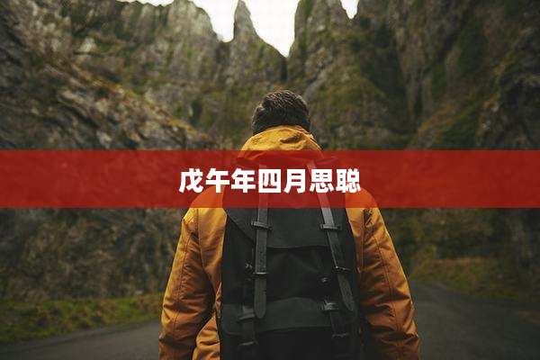 戊午年四月思聪