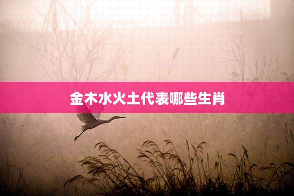 金木水火土代表哪些生肖