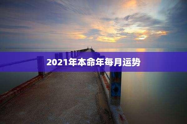 2021年本命年每月运势