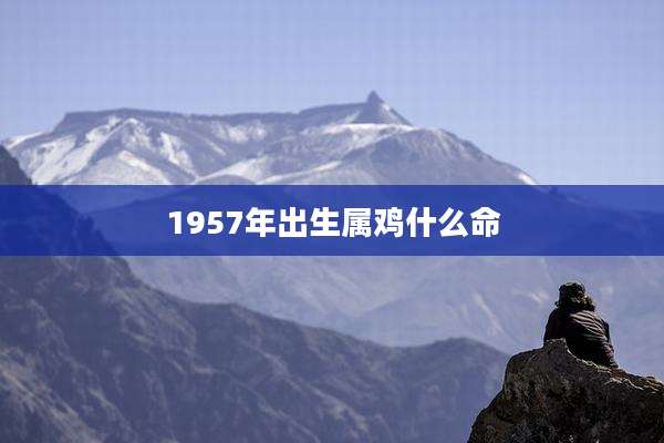 1957年出生属鸡什么命