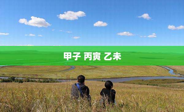 甲子 丙寅 乙未
