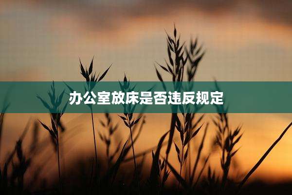 办公室放床是否违反规定