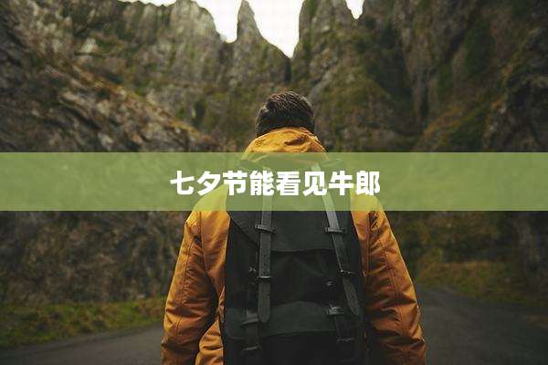 七夕节能看见牛郎