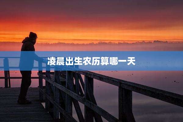 凌晨出生农历算哪一天