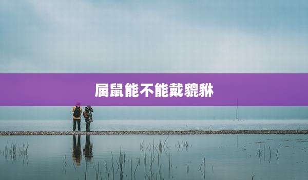 属鼠能不能戴貔貅