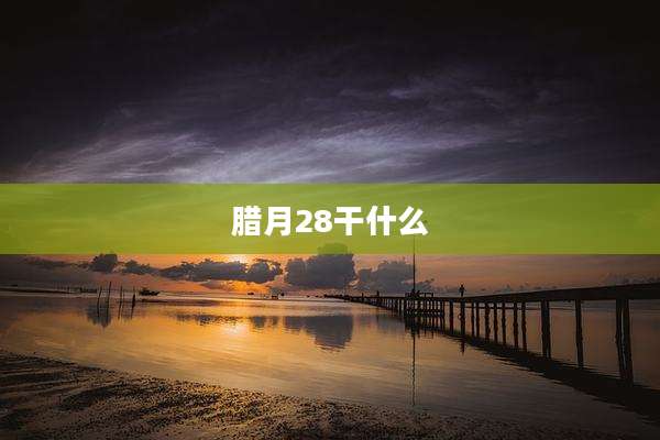 腊月28干什么