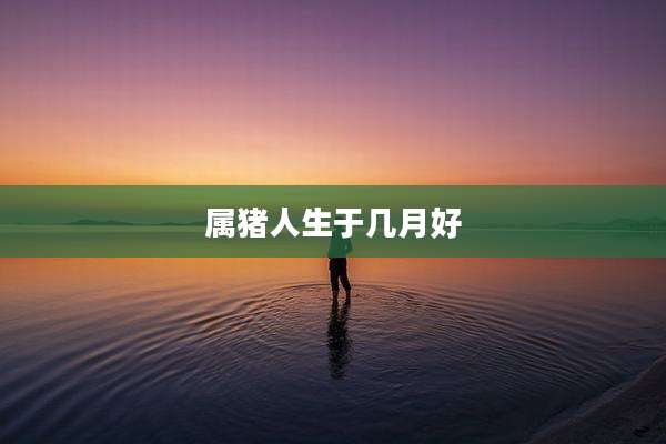 属猪人生于几月好