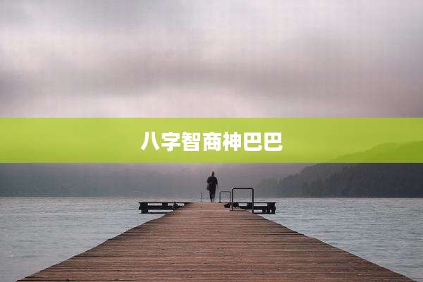 八字智商神巴巴
