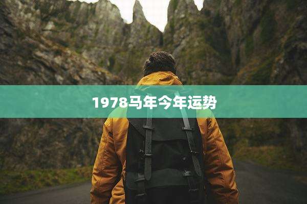 1978马年今年运势