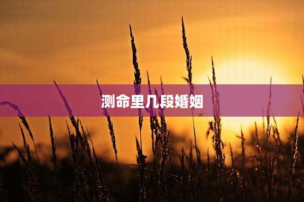 测命里几段婚姻