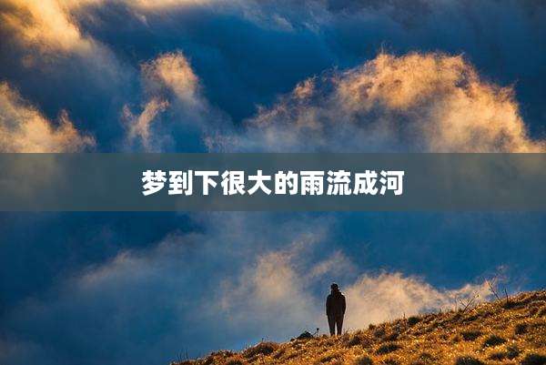 梦到下很大的雨流成河